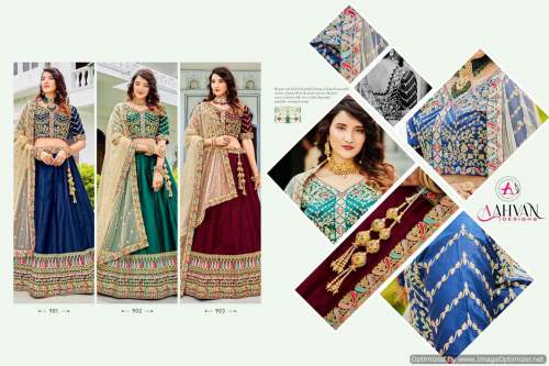 Aahvan Sonika Stylish Wedding Lehenga Collection by textile export