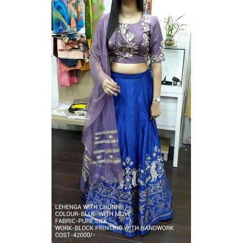 Ladies Silk Lehenga by Manju Creation