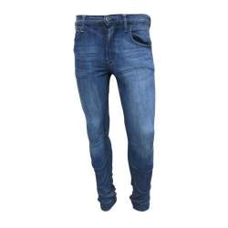 Narrow Bottom Damaged Jeans