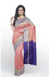 Baby Pink Pure Kanjeevaram Silk Saree