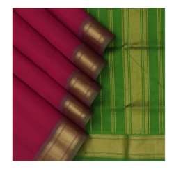 Green and Red Silk Cotton saree