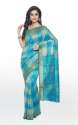 sky-blue-checkred-cotton-silk-saree