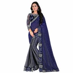 Embroidery Work Lycra Sarees