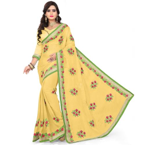 Embroidery Work Georgette Sarees