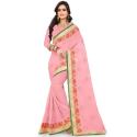 Peach Marble Georgette Saree