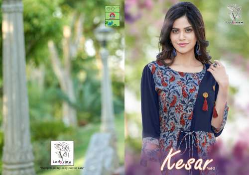 14 KG Heavy rayon Printed Kurti By ladyview
