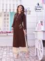 14 Kg Rayon Strip Party Wear Kurti With Plazzo thumb 3