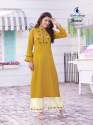 14 Kg Rayon Strip Party Wear Kurti With Plazzo thumb 6