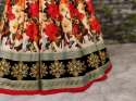 Art Silk party Wear Digital Printed Lehenga thumb 4