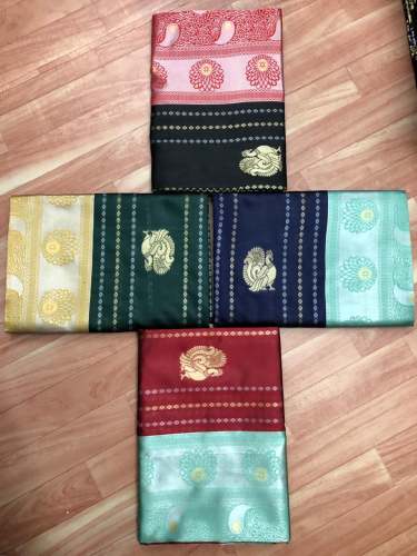  Banarasi Kanchipuram Self Weaving Jacquard Saree