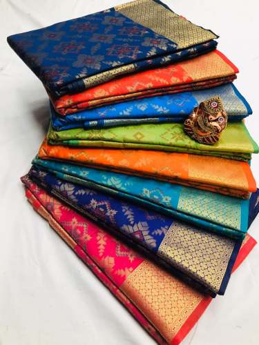 Banarasi Patola Silk with zari weaving Reach Saree