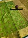 Banarasi Patola Silk with zari weaving Reach Saree thumb 6