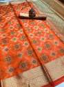 Banarasi Patola Silk with zari weaving Reach Saree thumb 8
