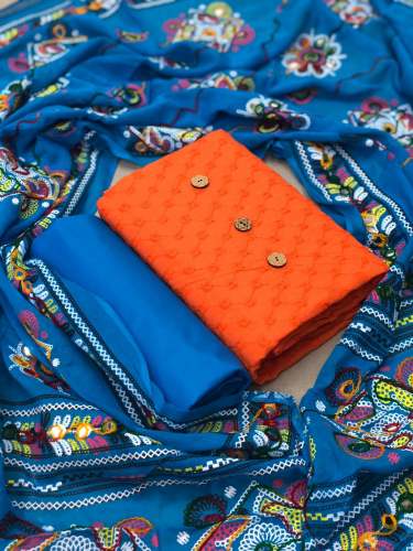 Beautiful Chiffli Cotton Dress Material