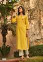 Beautiful Cotton Stripes Embroidered Kurti thumb 9