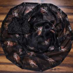 Beautiful Organza Digital Print Sraee
