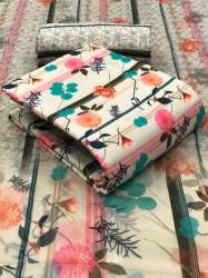 Beautiful Pashmina Print Dress Material 