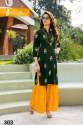 Designer 14Kg Rayon Gold Print Kurti  thumb 5
