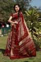 Designer Art Silk latest Bandhani saree thumb 1