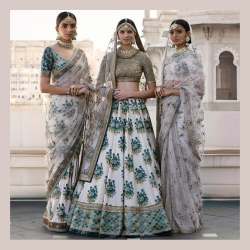 Designer Art Silk Printed Lehenga