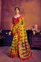 Designer Art silk & Pure Zari Jacquard Work Saree thumb 4