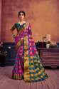Designer Art silk & Pure Zari Jacquard Work Saree thumb 5