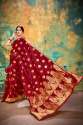 Designer Banarasi Weaving Silk saree thumb 4