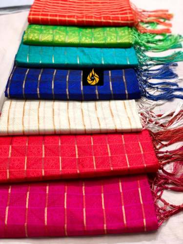 Designer Barfi Silk saree With Embroidered Blouse