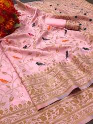 Designer Cotton Handloom Weaving Silk Saree