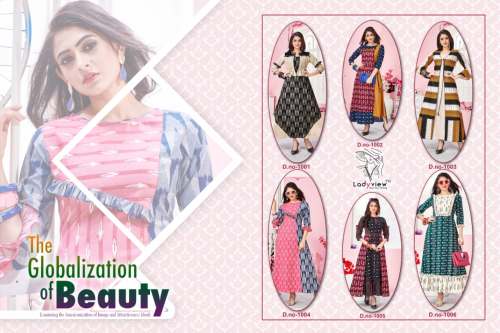 Designer Cotton Ikkat Print Kurti