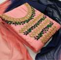  Designer Cotton with Embroidery Dress Material  thumb 2