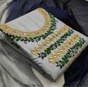  Designer Cotton with Embroidery Dress Material  thumb 3