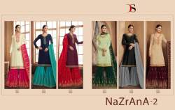 Designer Embroidered Gharara suit with Dupatta