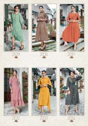 DEsigner Embroidered LOng Kurti With Freel