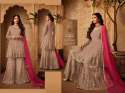 Designer Embroidered Net Gharara Suit thumb 1