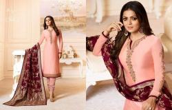 Designer Embroidered Straight Suit0