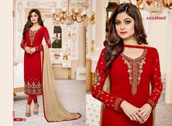 Designer Embroidered Straight Suit20