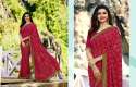 Designer Fancy Georgette Indian Saree thumb 7
