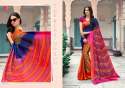 Designer Floral Print Satin Georgette Saree thumb 6