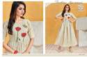 Designer hand Paint Gown Style Kurti thumb 9
