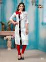 Designer Handloom Cotton Straight Kurti thumb 1