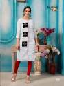 Designer Handloom Cotton Straight Kurti thumb 3