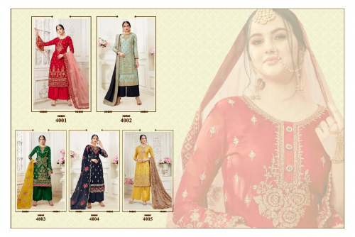 Designer Heavy Embroidered Latest Plazzo Suit