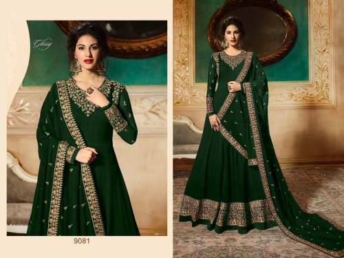 Designer Heavy Embroidered Long Anarkali Suit