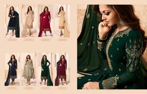 Designer Heavy Embroidered Straight Suit
