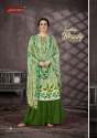 Designer Heavy Indo Print Dimond Work Suit  thumb 3