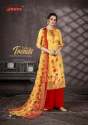 Designer Heavy Indo Print Dimond Work Suit  thumb 5