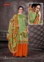 Designer Heavy Indo Print Dimond Work Suit  thumb 7