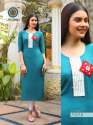 Designer Heavy Rayon Embroidered Kurti  thumb 10