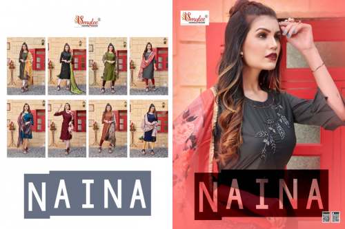 Designer Heavy Silk Embroidered Kurti 